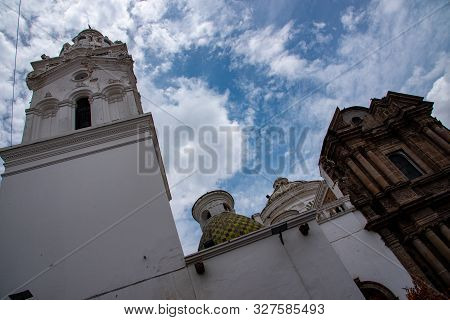 View Of The Cathedral Of Quito From The Independence Square