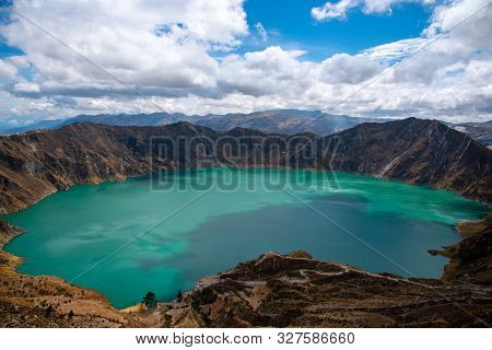 The Quilotoa Volcano In Ecuador