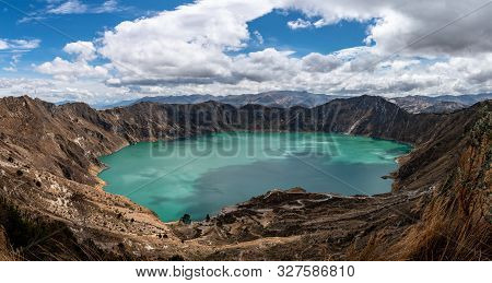 The Quilotoa Volcano In Ecuador