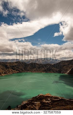 The Quilotoa Volcano In Ecuador