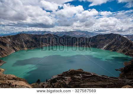 The Quilotoa Volcano In Ecuador