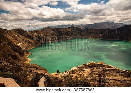 The Quilotoa Volcano In Ecuador