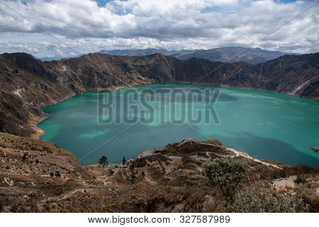 The Quilotoa Volcano In Ecuador