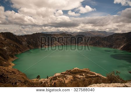 The Quilotoa Volcano In Ecuador