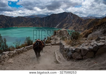 The Quilotoa Volcano In Ecuador