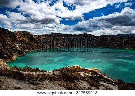 The Quilotoa Volcano In Ecuador