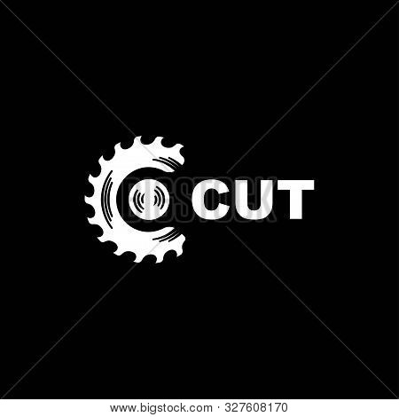 Letter C For Cut Symbol Logo Design.sawmill With Letter C .letter C Carpentry Icon