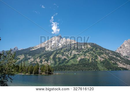 Peak Of Th Grand Teton By Jenny Lake