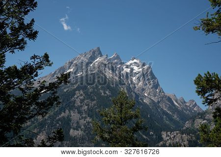 Peak Of Th Grand Teton By Jenny Lake