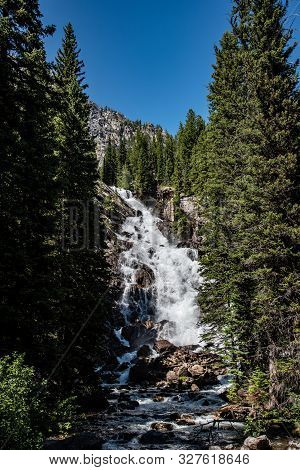 Waterfall By Jenny Lake