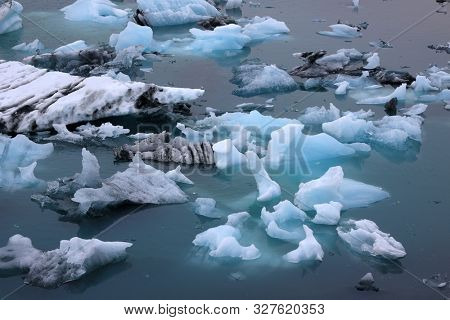 Stormy landscape at Jokullsarlon, Iceland, Europe