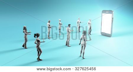 Super App or Killer Mobile Application Generating Wealth 3d Render