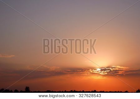 Beautiful Cloudscape At Sunset