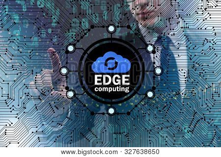 Fog and edge cloud computing concept