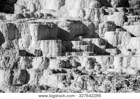 Minerva Terraces With Its Travertine Deposits