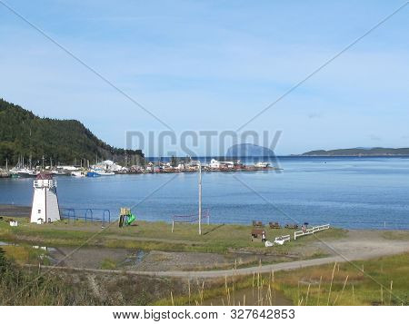 Small Local Fishing Village Along Hwy 440 Newfoundland