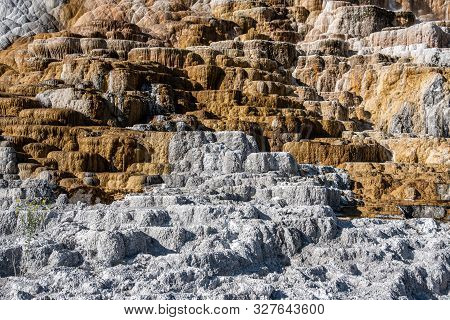 Minerva Terraces With Its Travertine Deposits