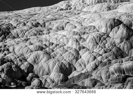 Minerva Terraces With Its Travertine Deposits