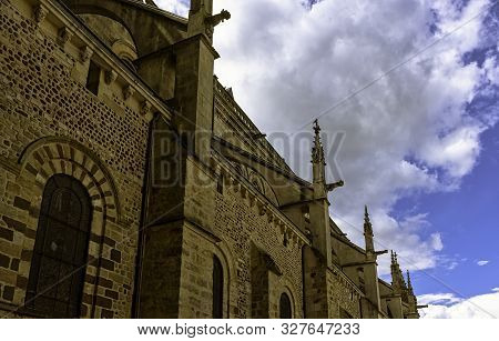 Le Mans, Maine, France - May 28: Cathedral Of Saint Julian (cathedrale St-julien Du Mans) On 28 May 