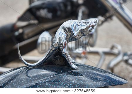 Pontarlier - Bourgogne Franche Comté France - June 16th 2019 - Rat With Open Mouth Motorcycle Mudgua
