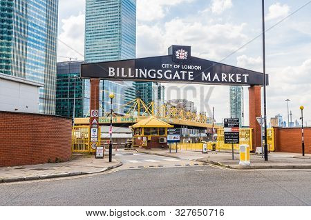 London. 23 May 2019. Billingsgate Market In Canary Wharf In London