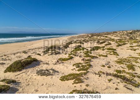Scenic and beautiful seascape near Comporta in Portugal