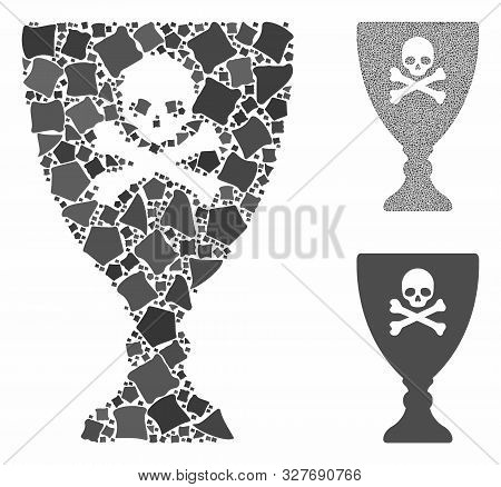 Poison Cup Composition Of Tremulant Parts In Variable Sizes And Color Tints, Based On Poison Cup Ico