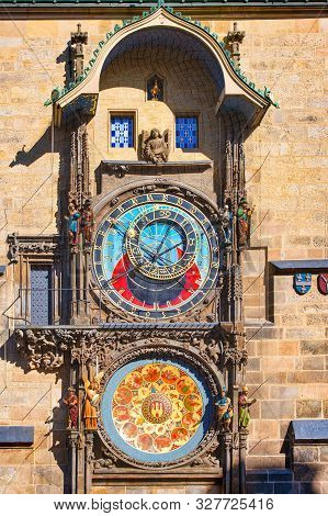 The Famous Astronomical Clock In Prague
