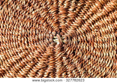 Texture Of African Sisal Handmade Weaving Material (kiondo)