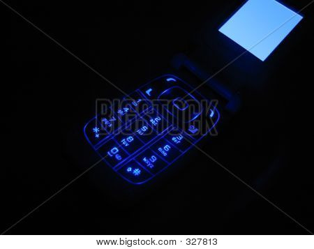 Glødende telefon tastatur med Display