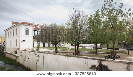 Architecture Detail Of The Garden Of Love In Alcobaca, Portugal