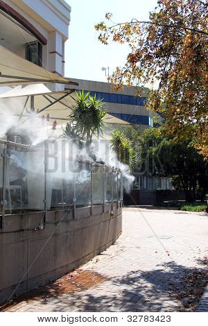 Fogger in openlucht Restaurant koeling