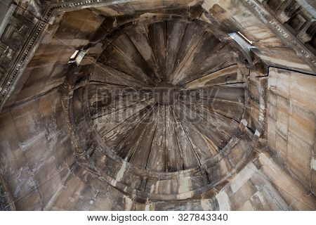 Athens, Greece - April, 2018: Interior Of The Tower Of The Winds Or The Horologion Of Andronikos Kyr
