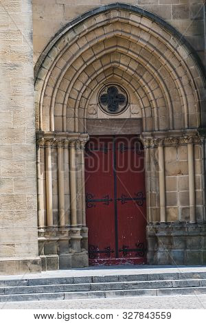 Saint-andré Church In The City Center Of Bayonne In France