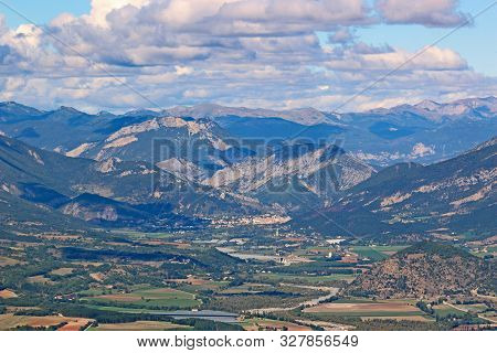 French Alps From The Chabre Mountain In Summer