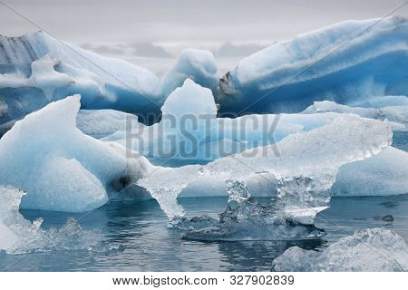 Stormy weather at Jokullsarlon, Iceland, Europe