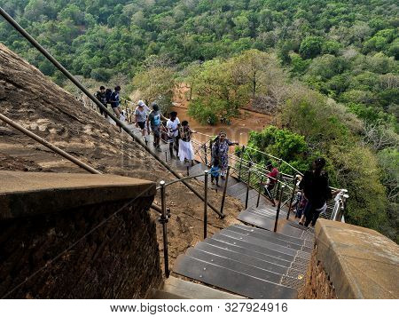Sigiriya Rock Is An Ancient Fortress In Sri Lanka. Sigiriya Is A Unesco World Heritage Site. This Is