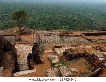 Sigiriya Rock Is An Ancient Fortress In Sri Lanka. Sigiriya Is A Unesco World Heritage Site. This Is