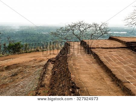 Sigiriya Rock Is An Ancient Fortress In Sri Lanka. Sigiriya Is A Unesco World Heritage Site. This Is