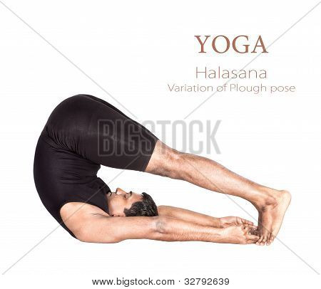 Joga Halasana poza