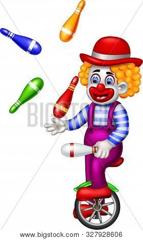 Funny Clown Atraction Cartoon For Your Design