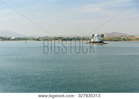 Solar Observatory On Fateh Sagar Lake In Udaipur. Rajasthan. India