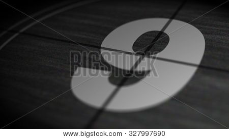 Cinima Leader Vintage Countdown 10 - 1, Old Tv Noise Detailed Lines, Animation 3d Rendering