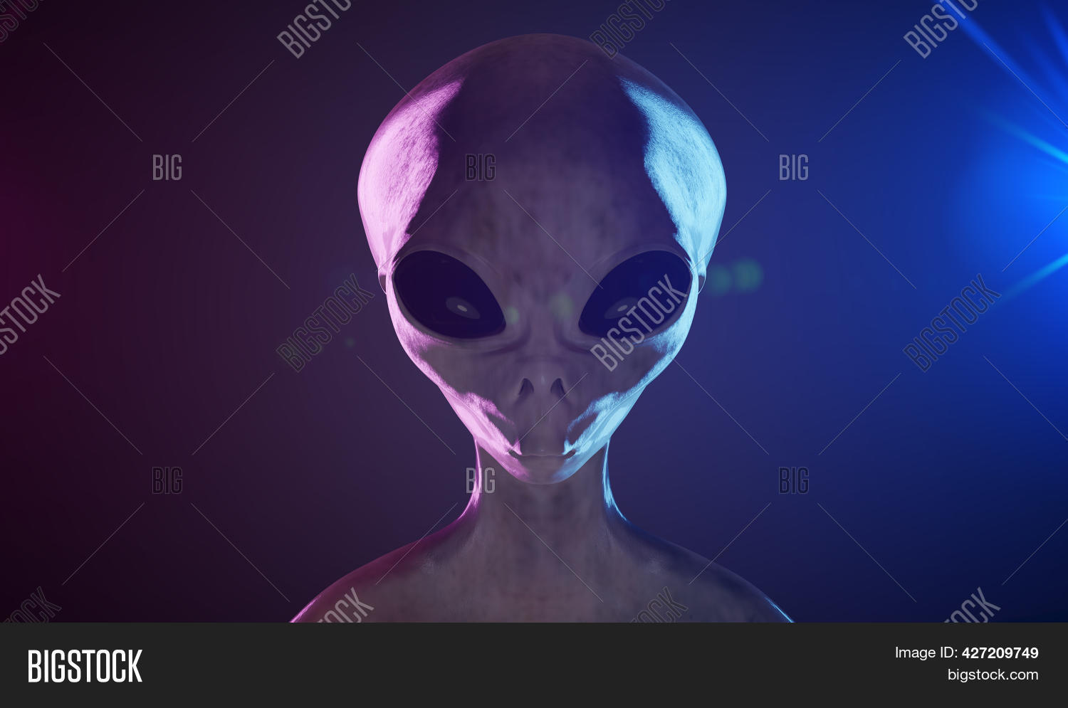 Spooky Alien's Face On Image & Photo (Free Trial) | Bigstock