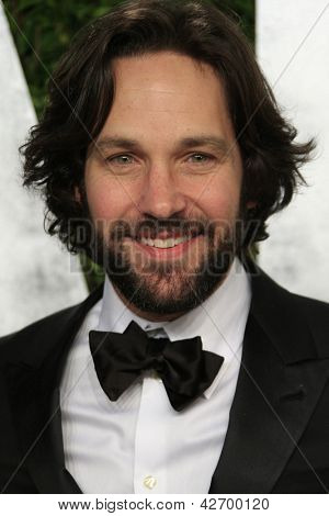 WEST HOLLYWOOD, CA - Únor 24: Paul Rudd Vanity Fair Oscar party v Sunset Tower 24 února