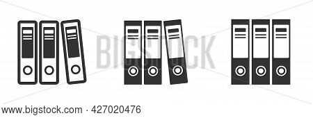 Document Folders Simple Icon, Archive Flaticon Isolated On White Background. Vector Illustration