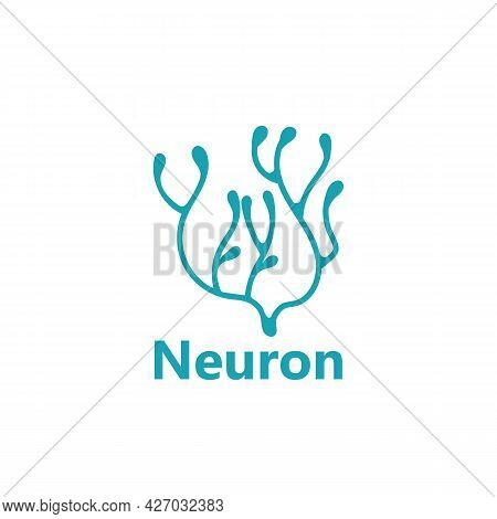 Neuron Nerve Cell Or Coral Seaweed Logo Design