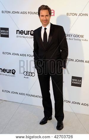 LOS ANGELES - FEB 24:  Eric McCormack arrives at the Elton John Aids Foundation 21st Academy Awards Viewing Party at the West Hollywood Park on February 24, 2013 in West Hollywood, CA