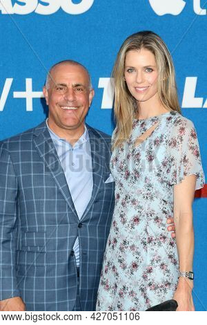 LOS ANGELES - JUL 15:  Ted Chervin, Anna Rawson at the Ted Lasso Season 2 Premiere Screening at the Pacific Design Center Rooftop on July 15, 2021 in Los Angeles, CA