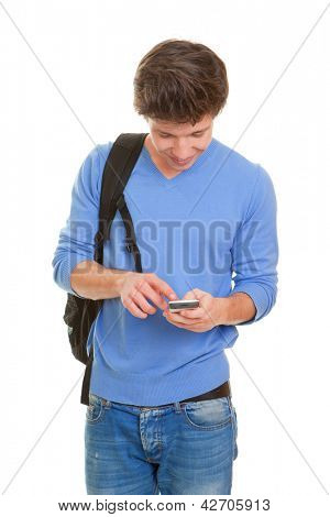 Envoyer des SMS étudiant sur portable ou téléphone mobile
